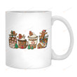 Gingerbread Cookie Coffee Latte Christmas Mug, Coffee Cup Drink Gifts For Men For Women On Christmas