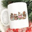Gingerbread Cookie Coffee Latte Christmas Mug, Coffee Cup Drink Gifts For Men For Women On Christmas