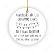 Coworkers Are Like Christmas Lights Ornaments, Funny Christmas Gifts For Coworker Work Bestie, Workplace Gifts On Christmas, Christmas Tree Decoration