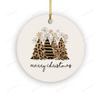 Merry Christmas Trees Ornaments, Christmas Trees Leopard Ornaments, Funny Christmas Gifts For Women