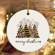 Merry Christmas Trees Ornaments, Christmas Trees Leopard Ornaments, Funny Christmas Gifts For Women