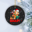 Oh Snap Gingerbread Christmas Ornaments, Gingerbread Christmas Ornaments, Funny Christmas Gifts