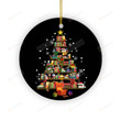 Christmas Tre Made Of Books Ornaments, Gift For Book Lover, Gift For Teachers, Book Tree, Book Lovers Christmas Gifts, Bookworm Christmas Gifts
