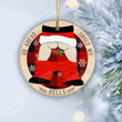Go Ahead Jingle My Bells Santa Ornament, Naughty Santa Christmas Ornament, Funny Santa Ornament