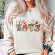 Christmas Coffee Latte Sweatshirt, Christmas Holiday Sweater For Men For Women Loves Coffee