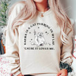 Karma Is A Cat Purring In My Lap Sweatshirt, Christmas Midnight Gifts For Lovers For Women For Men