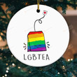 Lgbtea Rainbow Tea Bag Ornament, Lgbt Right Pride Decoration Gifts For Men And Women In Lgbt Community
