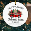 Children Listen To Nothing Ornament, Funny Christmas Gifts For Mom Grandma Grandpa Dad