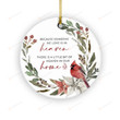 Because Someone We Love Is In Heaven There Is A Little Of Heaven In Our Home Ornament, Cardinal Memorial Sympathy Bereavement Gifts For Mom Dad