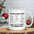 Nurse Shorthand Coffee Mug, Gifts For Nurse Registered Nurse Rn Cna, Nursing School Gift, Nursing