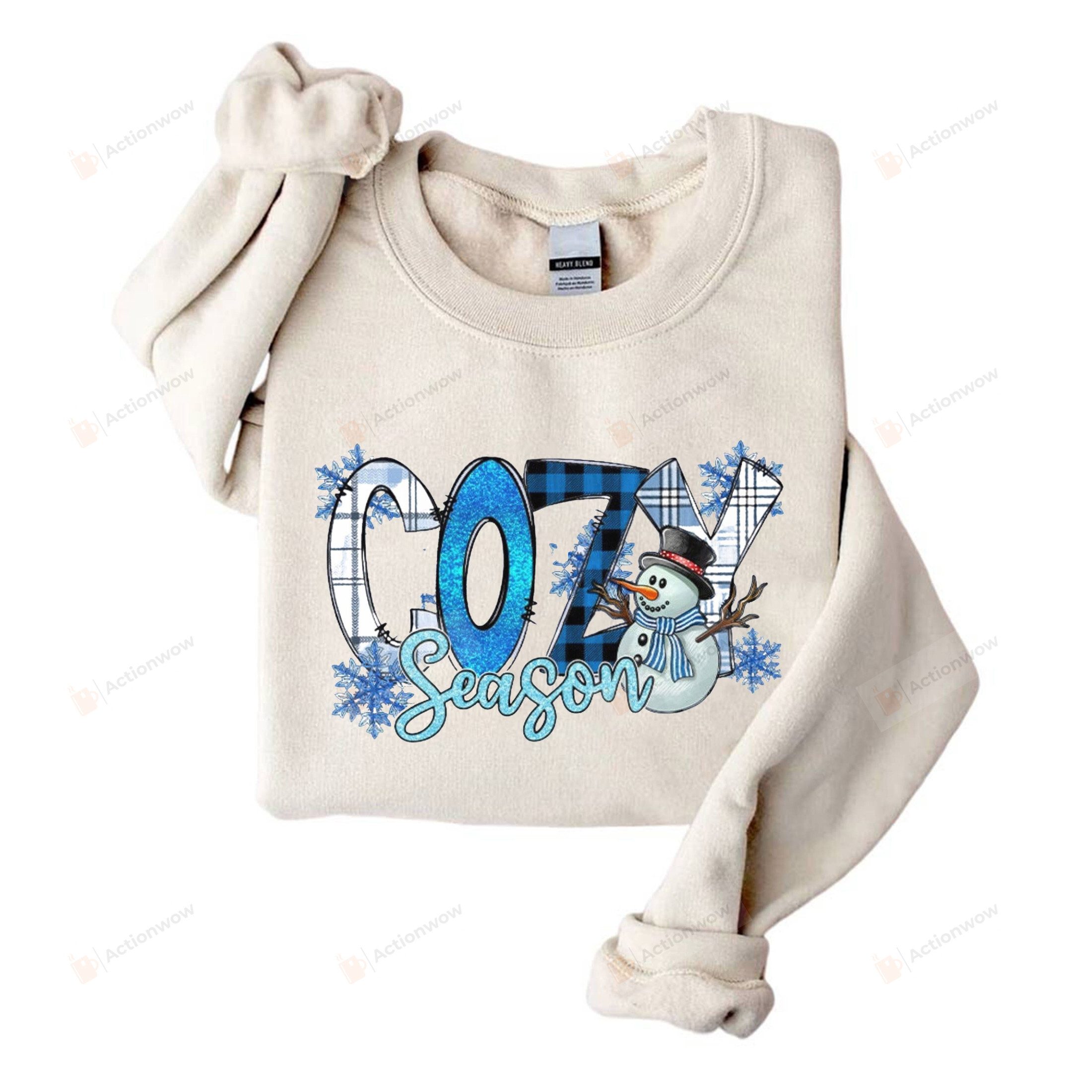 Cozy Season Sweatshirt Tshirt Hoodie, Christmas Shirt Gifts For Women, Kids Toddler Christmas Gifts, Family Sweatshirt, Holiday Christmas Gifts For Family