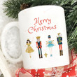 Nutcracker Merry Christmas Ceramic Coffee Mug, Nutcracker Ballerina Mug, Nutcracker Squad Mug