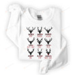 Santa’s Reindeer Cuts Of Meat Sweatshirt, Funny Adult Christmas Shirt Gifts For Family Friend, Deer Hunting Sweatshirt, Christmas Sweater