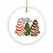 Funny Tis The Season Christmas Tree Cakes Ornaments, Christmas Tree Cake Ornament, Holiday Family Gifts