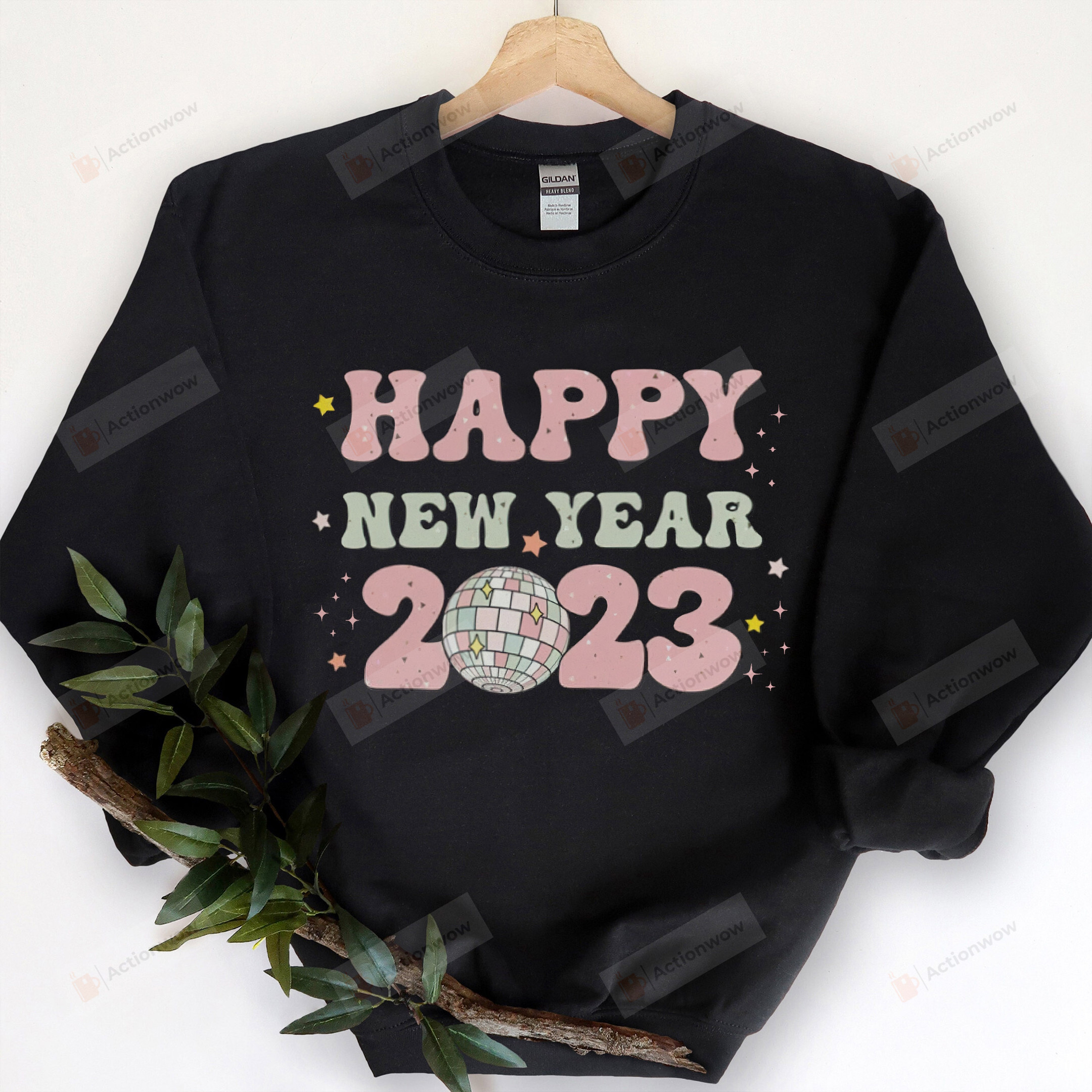 Happy New Year 2023 Sweatshirt, New Years Eve Shirt, Retro New Year Tee, Womens New Year Outfit