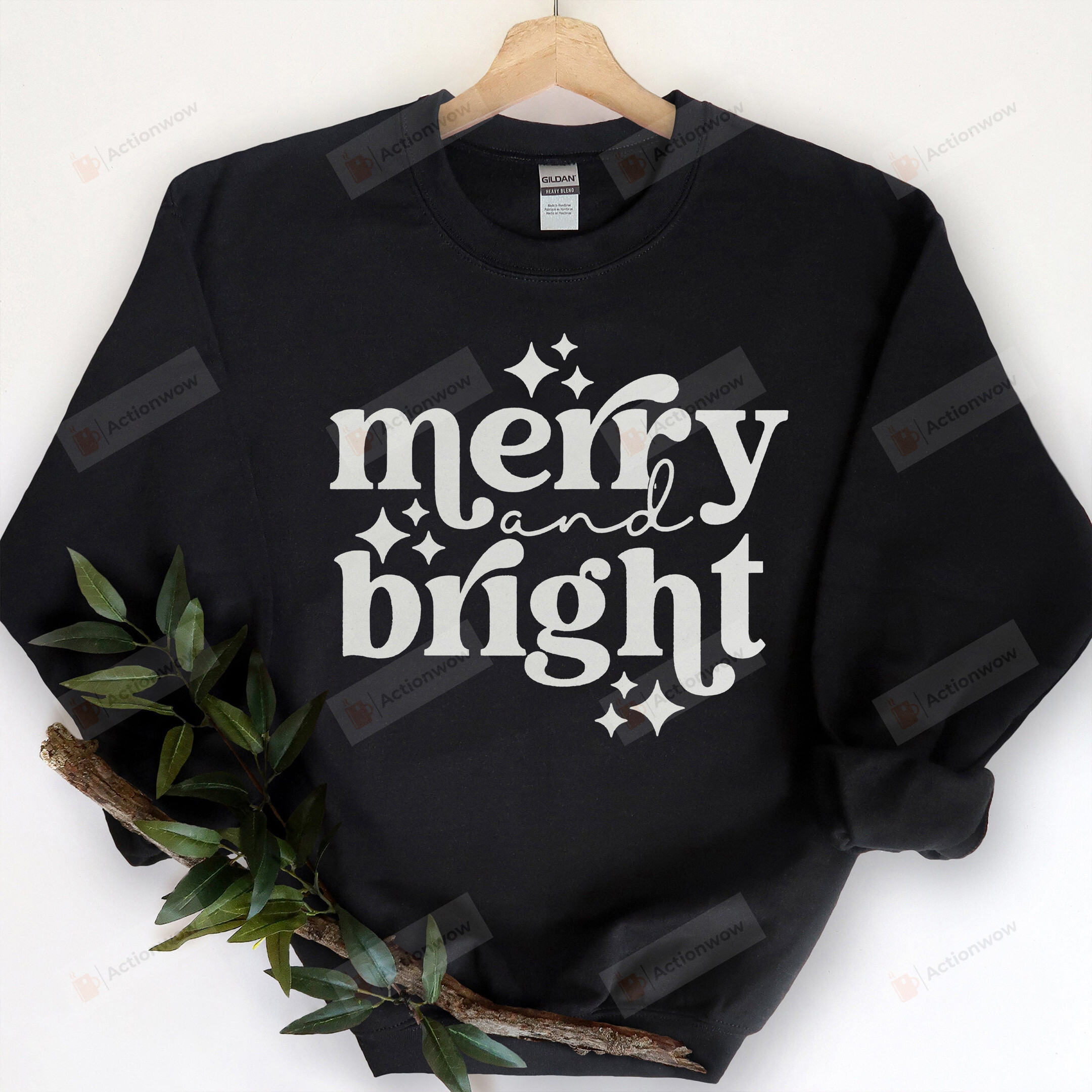 Merry And Bright Sweatshirt, Christmas Sweatshirt, Christmas Sweatshirts For Women, Merry Christmas