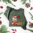 Ho Ho Ho Sweatshirt, Funny Christmas Shirt, Christmas Shirts For Women, Christmas Crewneck, Holiday