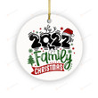Family Christmas 2022 Ornament, Christmas Ornament, Matching Christmas Santa Ornament