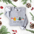 Meowy Christmas Sweatshirt Tshirt Hoodie, Christmas Shirt, Christmas Gifts For Cat Lovers, Gifts For Pet, Cat Mom, Cat Dad