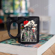 Christmas Skeleton Coffee Mug, Dead Inside But Jolly Af Christmas Mug, Dead Inside Skeleton Christmas Gifts