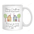 Merry Christmas Neighbor Mug, Thank You Neighbor Cristmas Gifts For Best Neighbor, Best Neighbor Cup Gifts