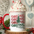 Retro Christmas Vibes Mug, Vintage Christmas Tree Coffee Cup, Funny Christmas Mug Gifts For Women Men Family Friend, Xmas Gifts, Holiday Mug