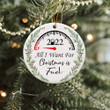 Christmas Ornament 2022 Year Of High Gas All I Want For Christmas Is Fuel Ornament Keepsake 2022 Funny Ornament Christmas Ornaments Decor Home