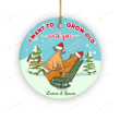Personalized I Want To Grow Old With You Christmas Ornament, Gift For Santa Couple Ornaments