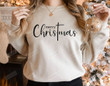 Merry Christmas Sweatshirt, Womens Christmas Sweater, Funny Christmas Shirt Gifts For Family Friend