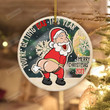 You're Getting Gas This Year Santa Ornament, Gas Price Santa Ornament, Christmas Gifts For Mom Dad Best Friend