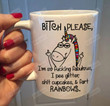 Bitch Please Unicorn Mug I'M So Fucking Fabulous Mug Birthday Gifts On Anniversary, Ceramic Coffee Mug