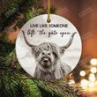 Live Like Someone Left The Gate Open Ornament, Highland Cow Ornament, Christmas Ornaments, Ornament Gifts