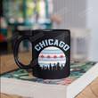 Chicago Flag Skyline Mug Gifts For Man Woman Friends Coworkers Family