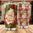Christmas Eat Drink And Be Merry Stainless Steel Tumbler, Tumbler Cups For Coffee/Tea, Great Customized Gifts For Birthday Christmas Thanksgiving