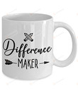 Difference Maker Teacher Mug Coffee Mug Gifts For Teacher Leader Lecturer From Student Coffee Mug