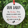 Idea For Future Dad From The Bump Ornament Dear Daddy This Christmas I'll Be Snuggled Up In Mommy's Tummy Ornament New Year