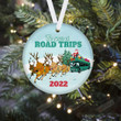 The Year Of Road Trip Ornament | Personalized Christmas Ornaments 2022 | Customize Ceramic Decoration For Xmas | Gift For Family And Friends
