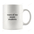 Tears Of My Music Students Mug Coffee Mug Gifts For Teacher Leader Lecturer From Student