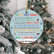 Baby's First Christmas Ornament 2022 Boy Girl, To My New Daddy Ornament From The Bump, Merry First Christmas Dad Ornaments