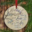Personalized Memorial Ornament Those We Love Don'T Go Away Ornament Pine Trees Dragonfly Decor Memorial Christmas Decoration In Loving Memory Of Loved Lost Custom Memorial Gifts For Loss Of Mother