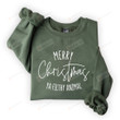 Merry Christmas Ya Filthy Animal Sweatshirt, Merry Christmas Shirt, Funny For Women Men Gift, Uncles Sweatshirt Gift For Men Shirt Hoodie Gift On Christmas Black