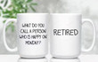 Retired Happy On Monday Mug Gifts For Women Men Leaving Friend Boss Mugs Work Schedule Teacher Retire Gift Happy Retirement Cup Retirement Coffee Mug Colleague Leaving Job Presents