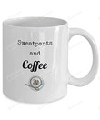 Sweatpants And Coffee Mug Lady Day Gifts Gifts For Man Woman Friends Coworkers Family