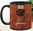 Guitar Mug, Mahogany Guitar Mug, Guitar Coffee Mug For Men, Music Mug, Player Guitar Mug, Guitarist Gifts For Birthday Christmas Fathers Day