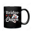 Bridge Queen Coffee Mug Gifts For Bridge Player Man Woman Friends Coworkers Family