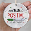Funny Christmas Ornaments We Test Positive But Not For Covid Ornament Couple Announce Pregnancy Ornament Christmas Decor For Women Men Mom To Be Dad To Be Expecting Baby Ornament