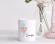 Custom Mother's Day Initial Name Coffee Mug For Woman, Monogram Ceramic - Cute Birthday Gift For Mom, Unique Friend Wedding Gift For Her