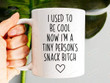 I Used To Be Cool Mug I'm A Tiny Person's Snack Bitch Funny 11oz 15oz Coffee Cup