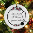 Coworker Gift, Never Forget The Difference You Make Ornament, Thank You Ornament, Meaningful Retirement Gift, Retirement Ornament, Colleague Gift, Gift For Medical Doctor, Doctor Gift,