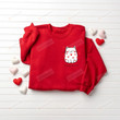 Meowentine Cute Cat Heart Valentine Sweatshirt, Valentine Day Gifts Shirt For Women For Men Loves Cat